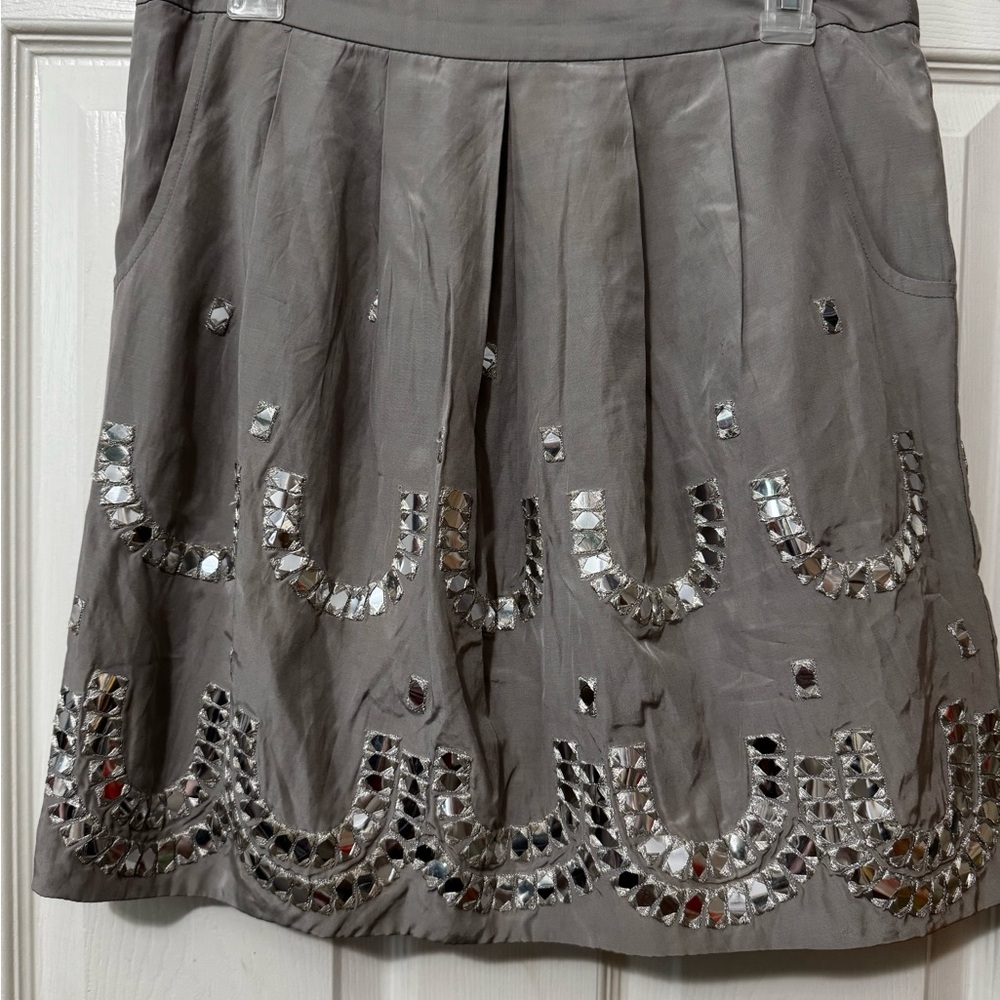 Leifsdottir Elegant Gray Skirt